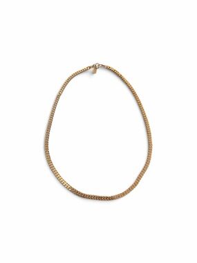 Electric Picks Harden Gold Flat Herringbone Chain Necklace 198